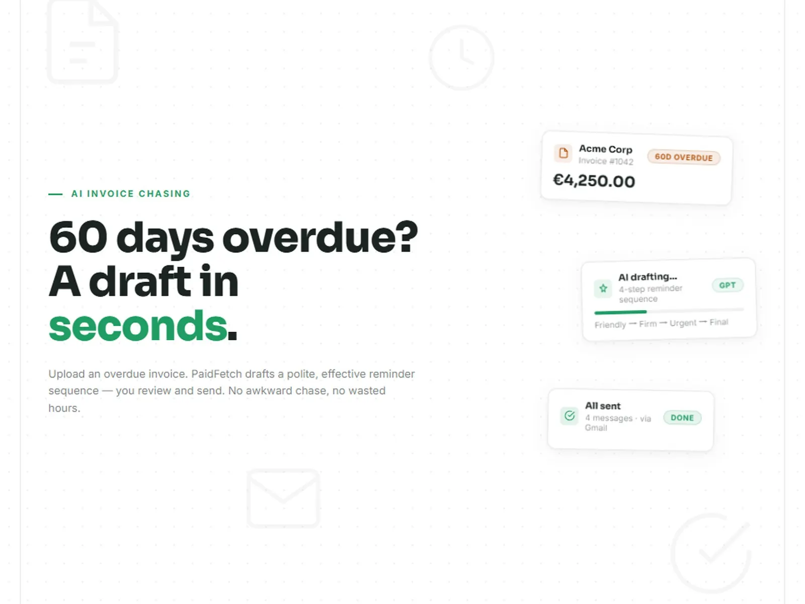 AI drafting a payment reminder email